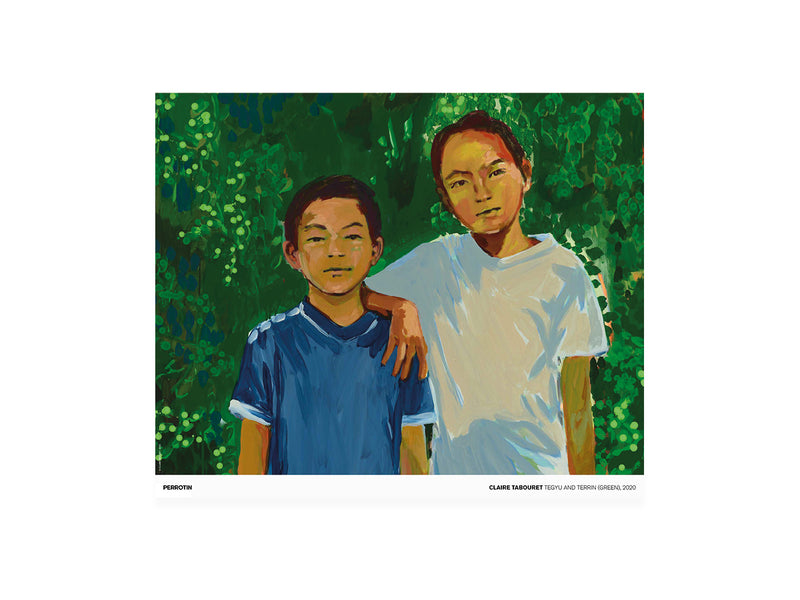 From the Archives: Claire Tabouret - Tegyu & Terrin (green), 2020 (signed poster)