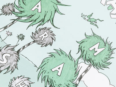 Daniel Arsham x Dr. Seuss "The Lorax" - Eco-Friendly Hommage Poster