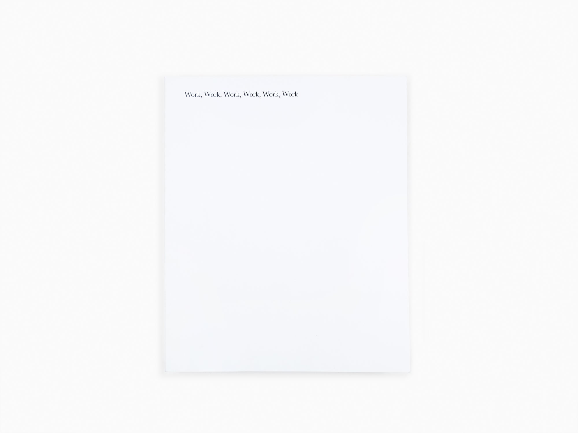 Glenn Ligon - Work Work Work Work Work Work