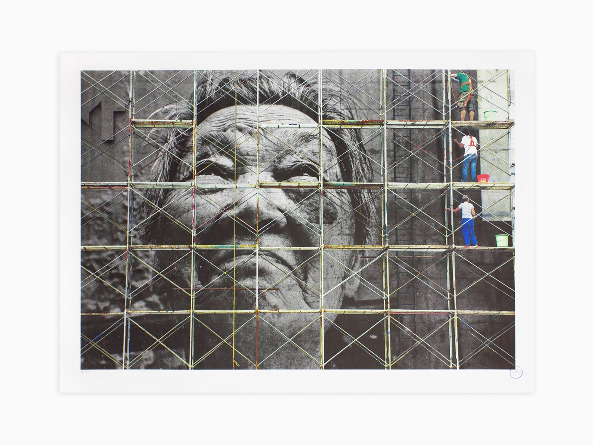 JR - Wrinkles of the City, Action in Shanghai, Shi Li, China