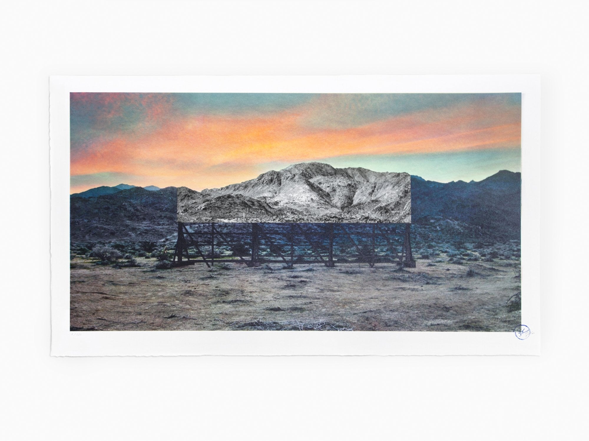 From The Archives: JR - Trompe l'oeil, Death Valley, Billboard, March 4, 2017, 5:41 pm, California, USA, 2017