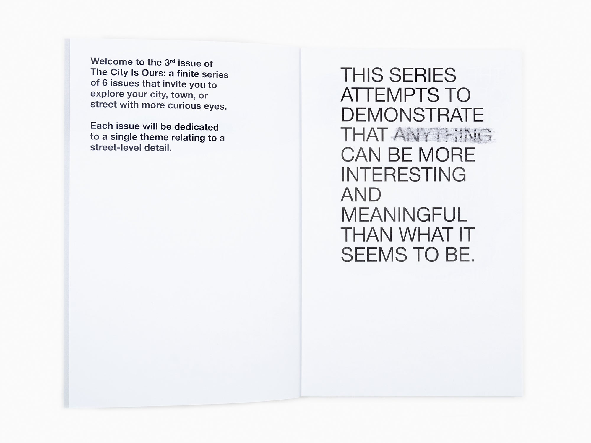 The City is Ours #3 - Superficial Damages