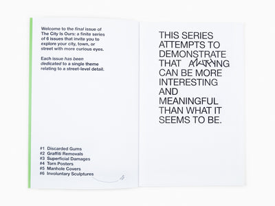 The City is Ours #6 - Involuntary Sculptures