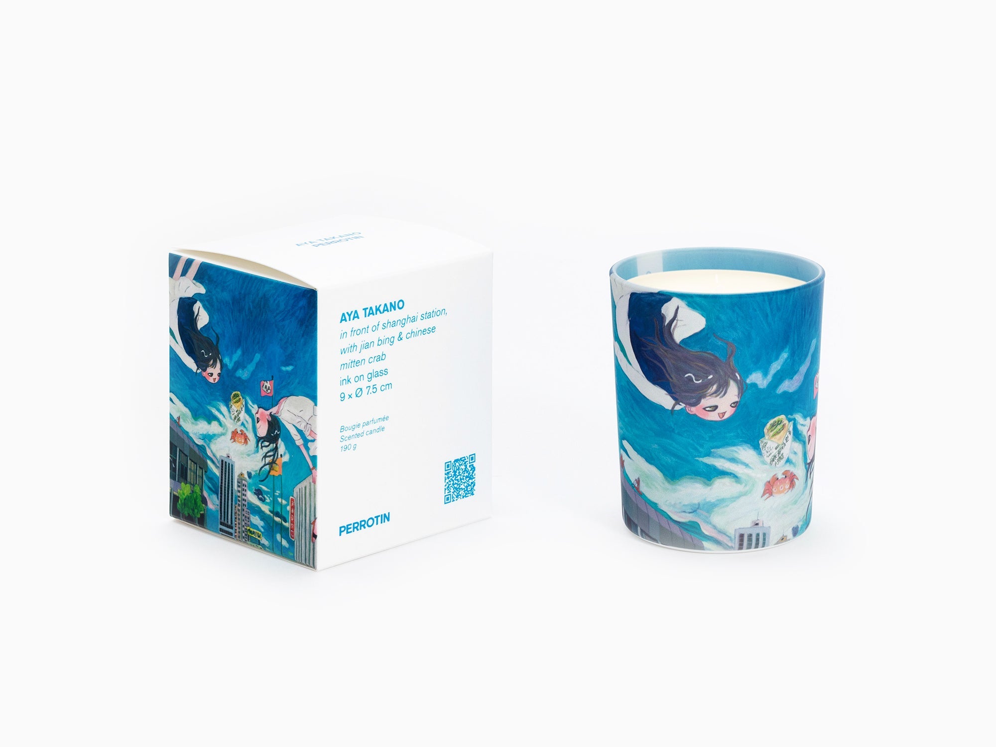 Perrotin x AYA TAKANO- in front of shanghai station, with jian bing & chinese mitten crab Candle