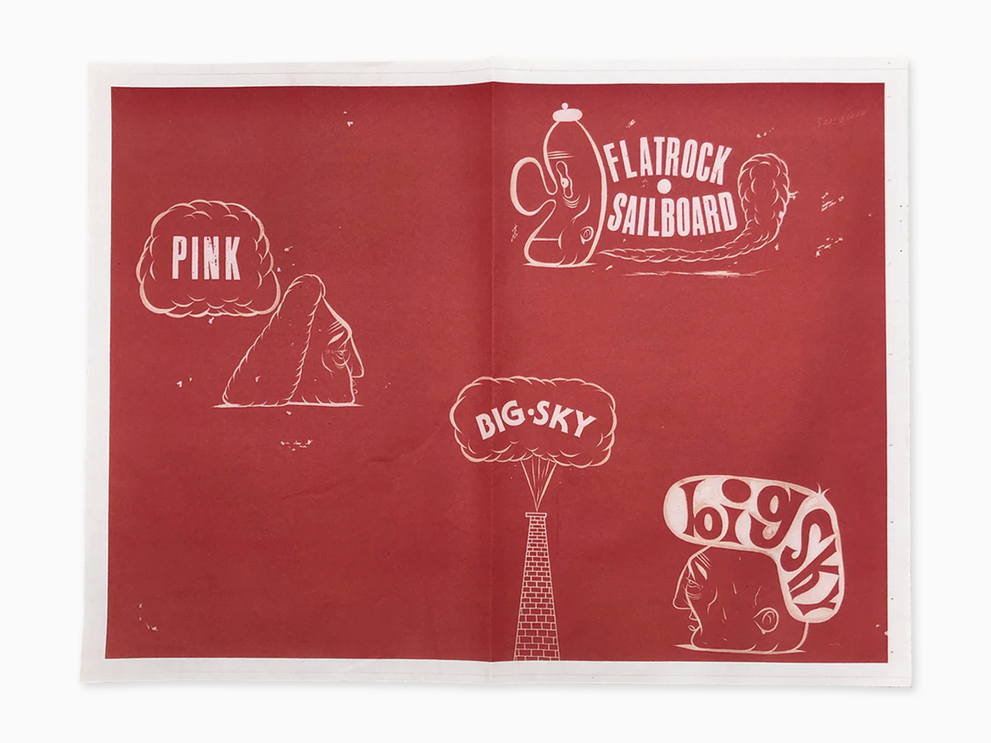 Barry McGee - On The Edge Of A Dream Newsprint Set