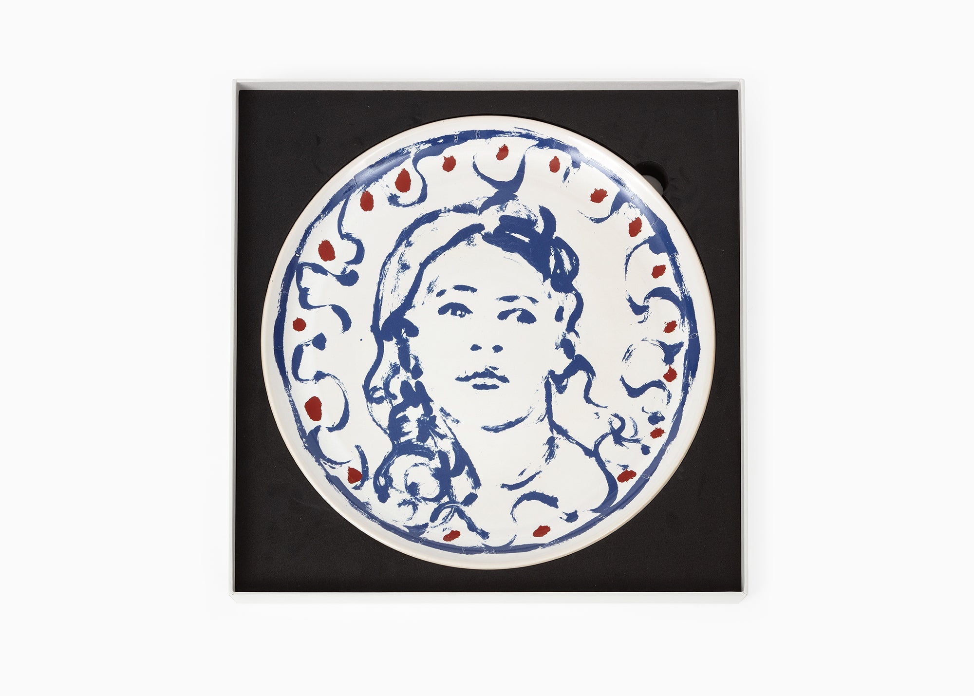 Claire Tabouret - "Portrait with curls" Decorative Plate