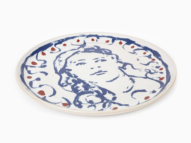 Claire Tabouret - "Portrait with curls" Decorative Plate