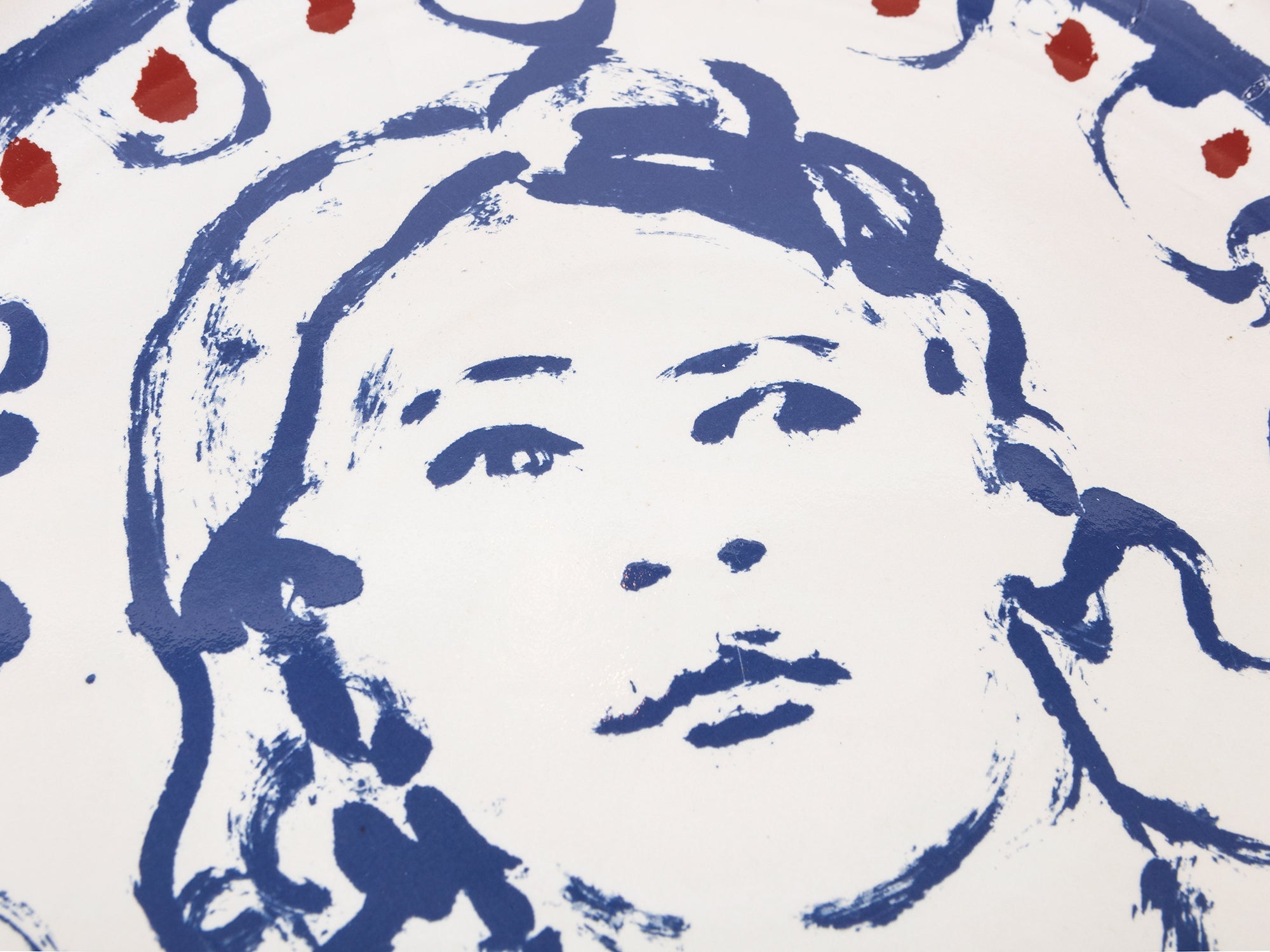 Claire Tabouret - "Portrait with curls" Decorative Plate