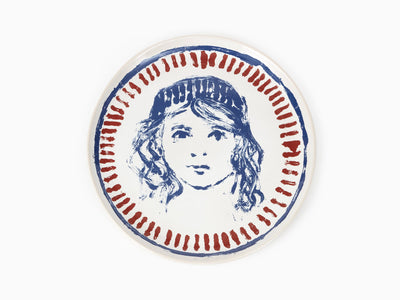 Claire Tabouret - "Portrait with stripes" Decorative Plate