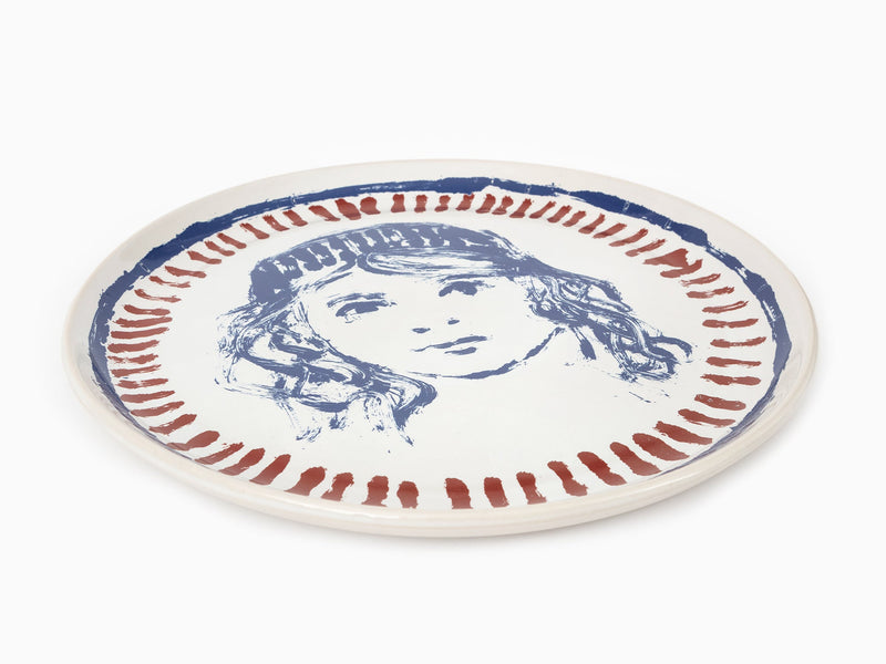 Claire Tabouret - "Portrait with stripes" Decorative Plate