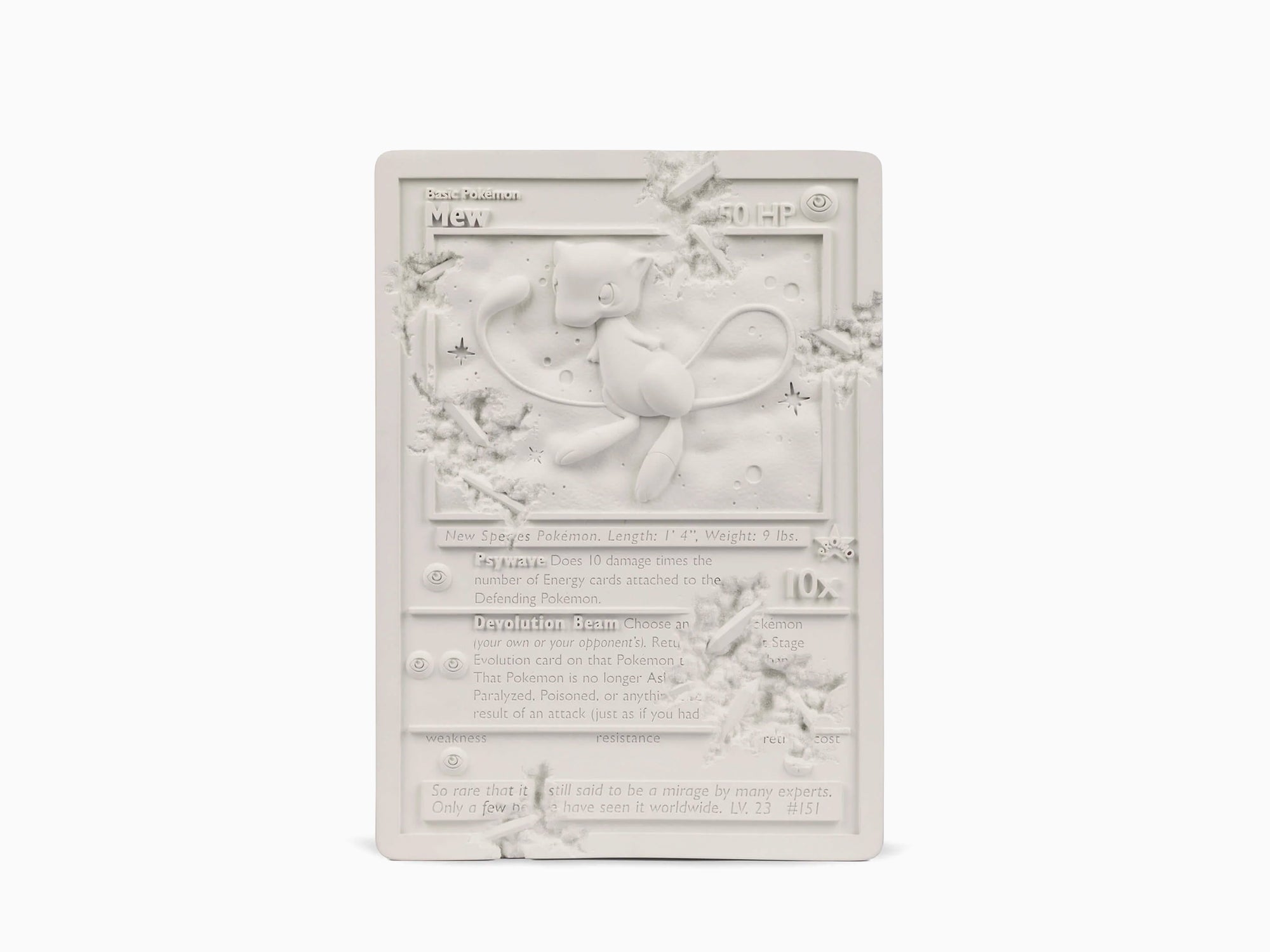 Daniel Arsham - White Crystalized Mew Card