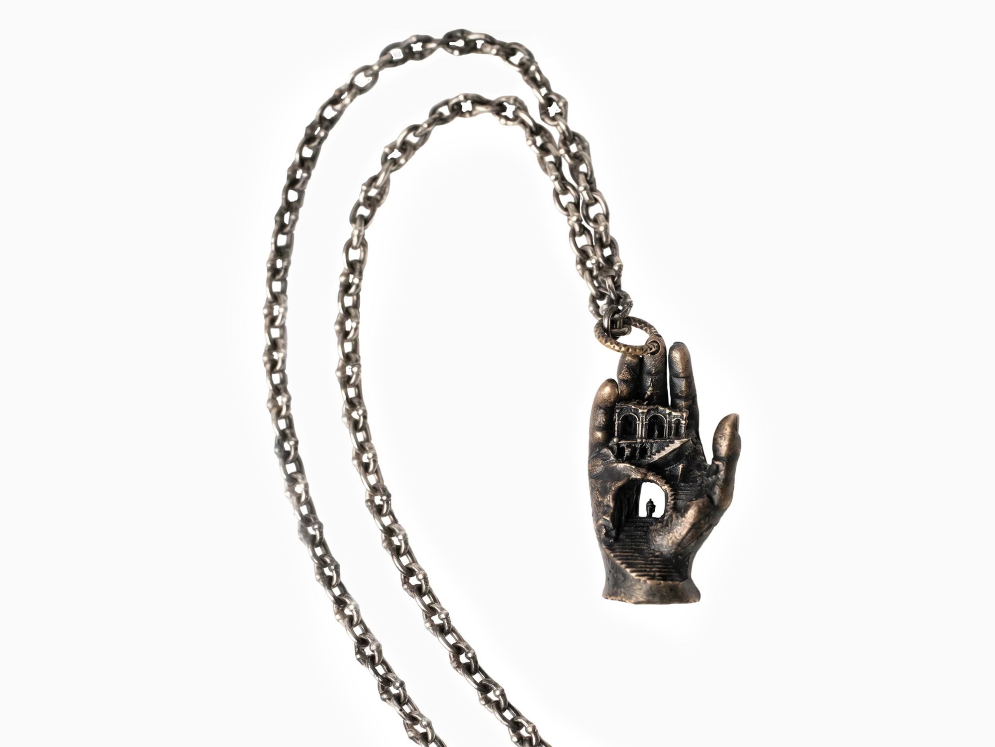 Daniel Arsham - Hand Labyrinth Pendant Necklace