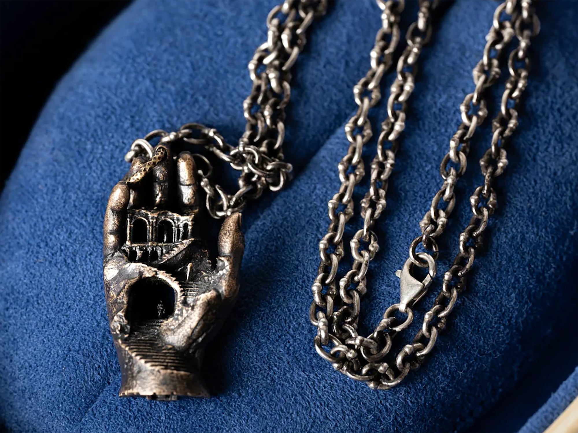 Daniel Arsham - Hand Labyrinth Pendant Necklace