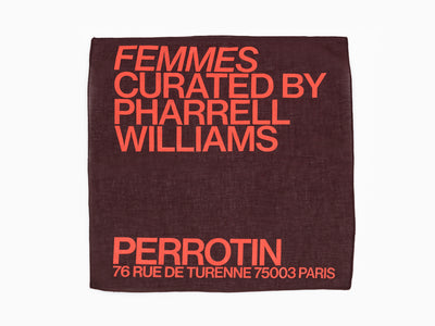 Perrotin x Pharrell Williams - Bandana "Femmes, Curated by Pharrell Williams"