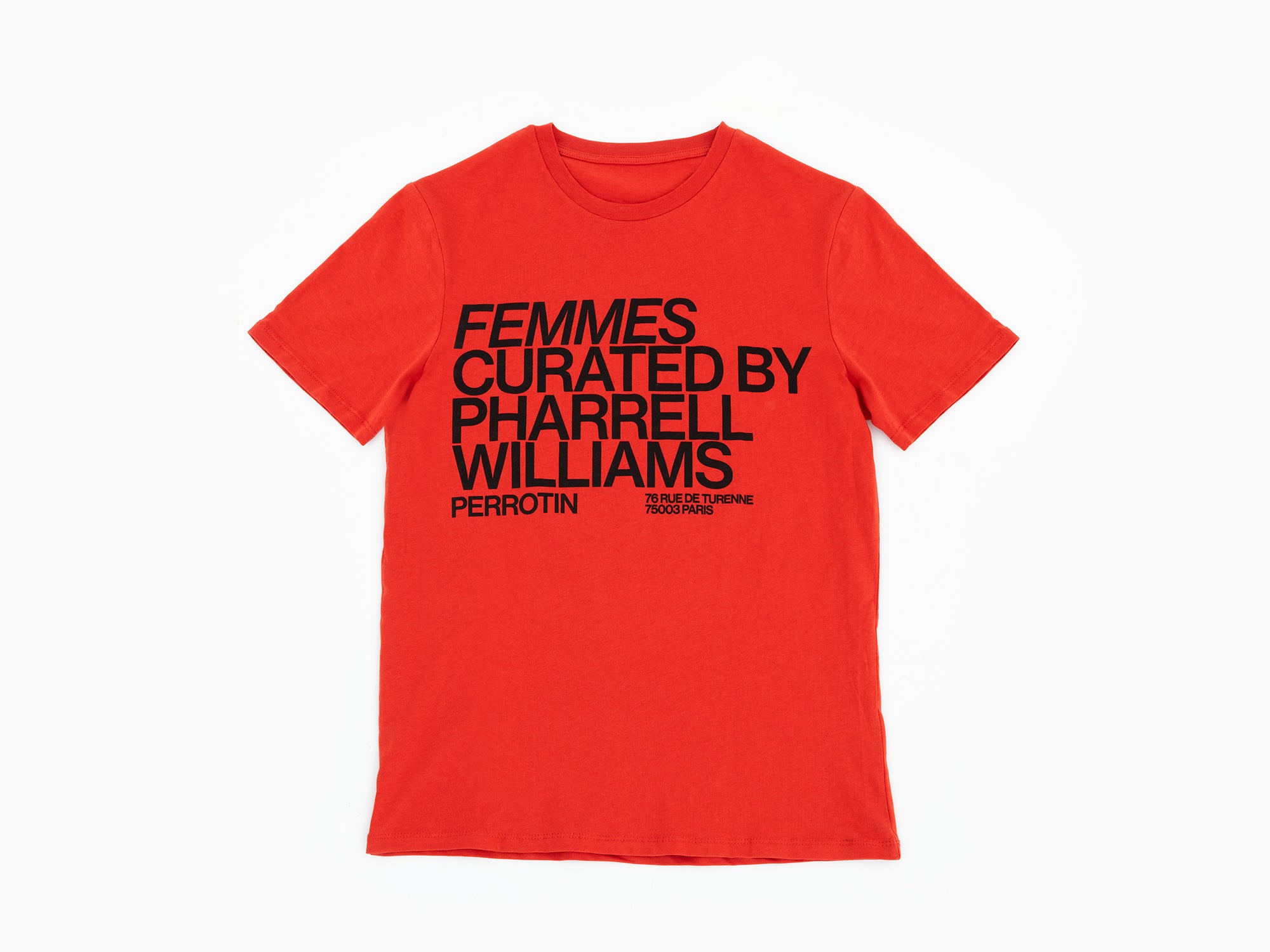 Perrotin x Pharrell Williams - Coral T-Shirt "Femmes, Curated by Pharrell Williams"