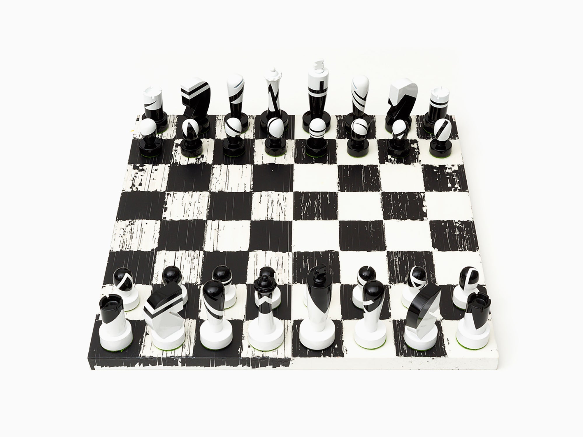 Gregor Hildebrandt x Yasmin Müller - "schwarzes Bianco, 2023" chessboard