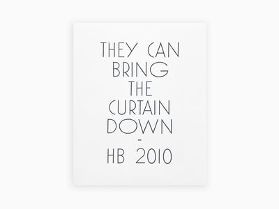Hernan Bas - "They Can Bring the Curtain Down" Prints Portfolio