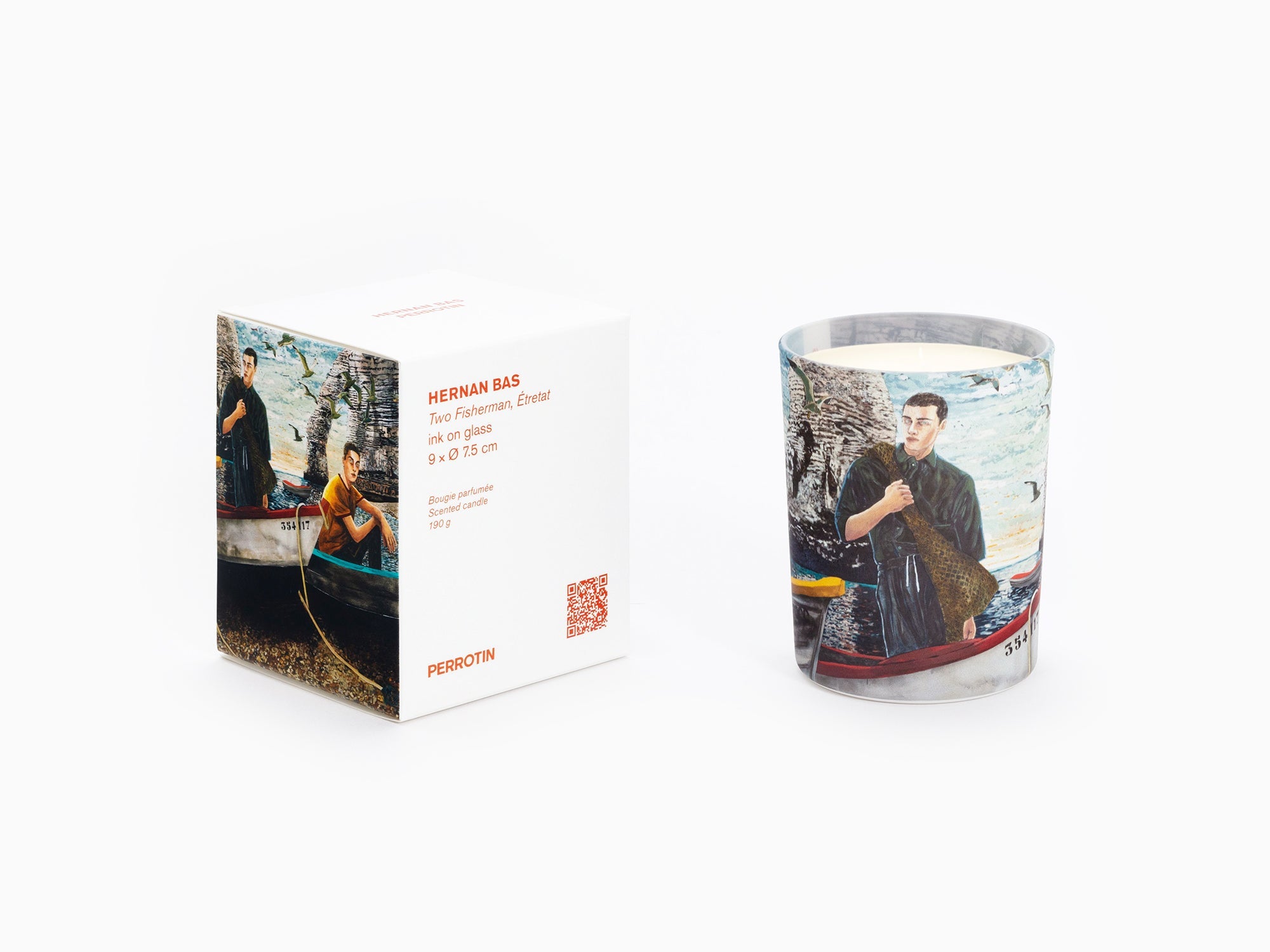Perrotin x Hernan Bas - Two fisherman, Etretat Candle