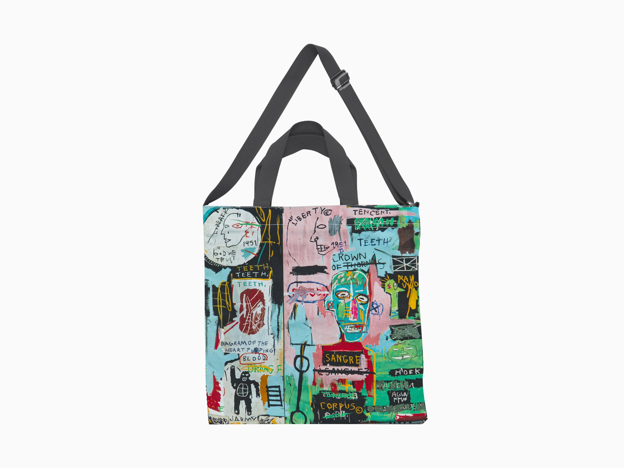 Jean-Michel Basquiat - In Italian Crossbody Bag