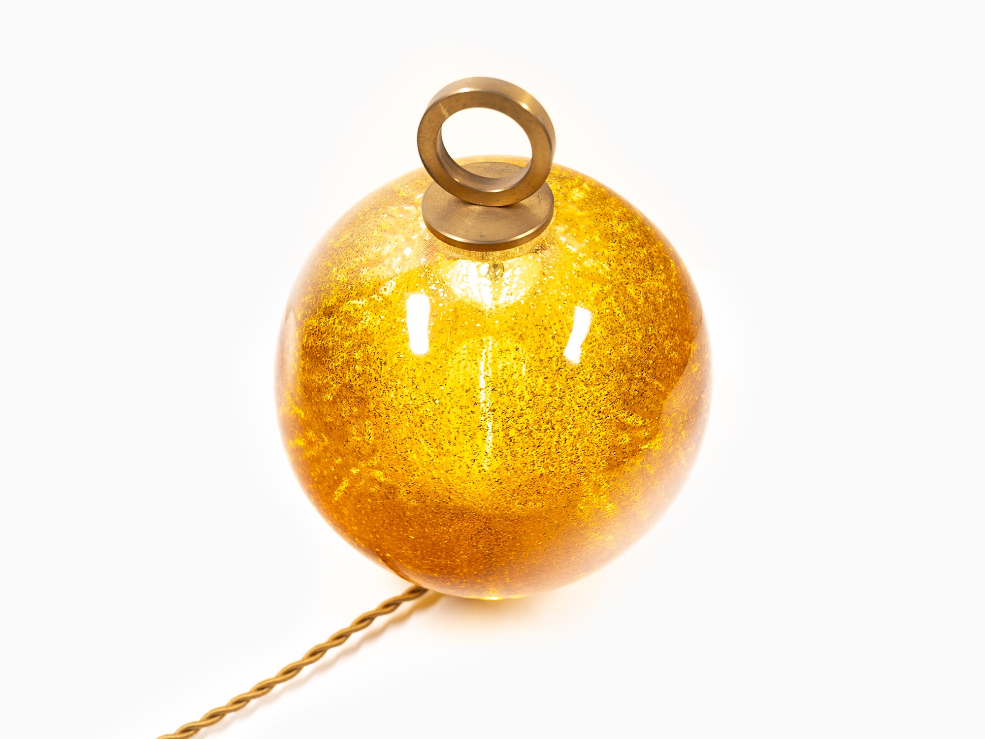 Jean-Michel Othoniel - Lampe perle Ambre Mica 15cm (22EN159)