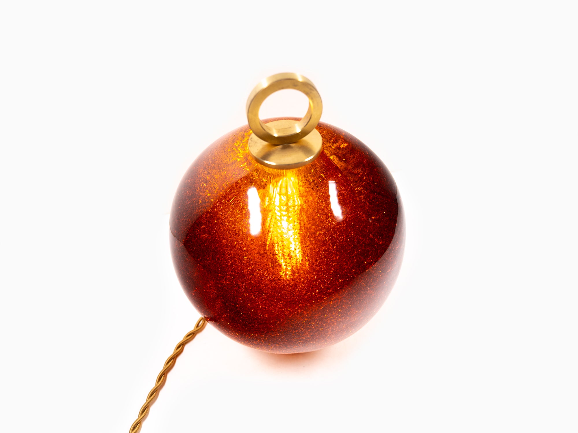 Jean-Michel Othoniel - Lampe perle Ambre Mica 15cm (23EN039)