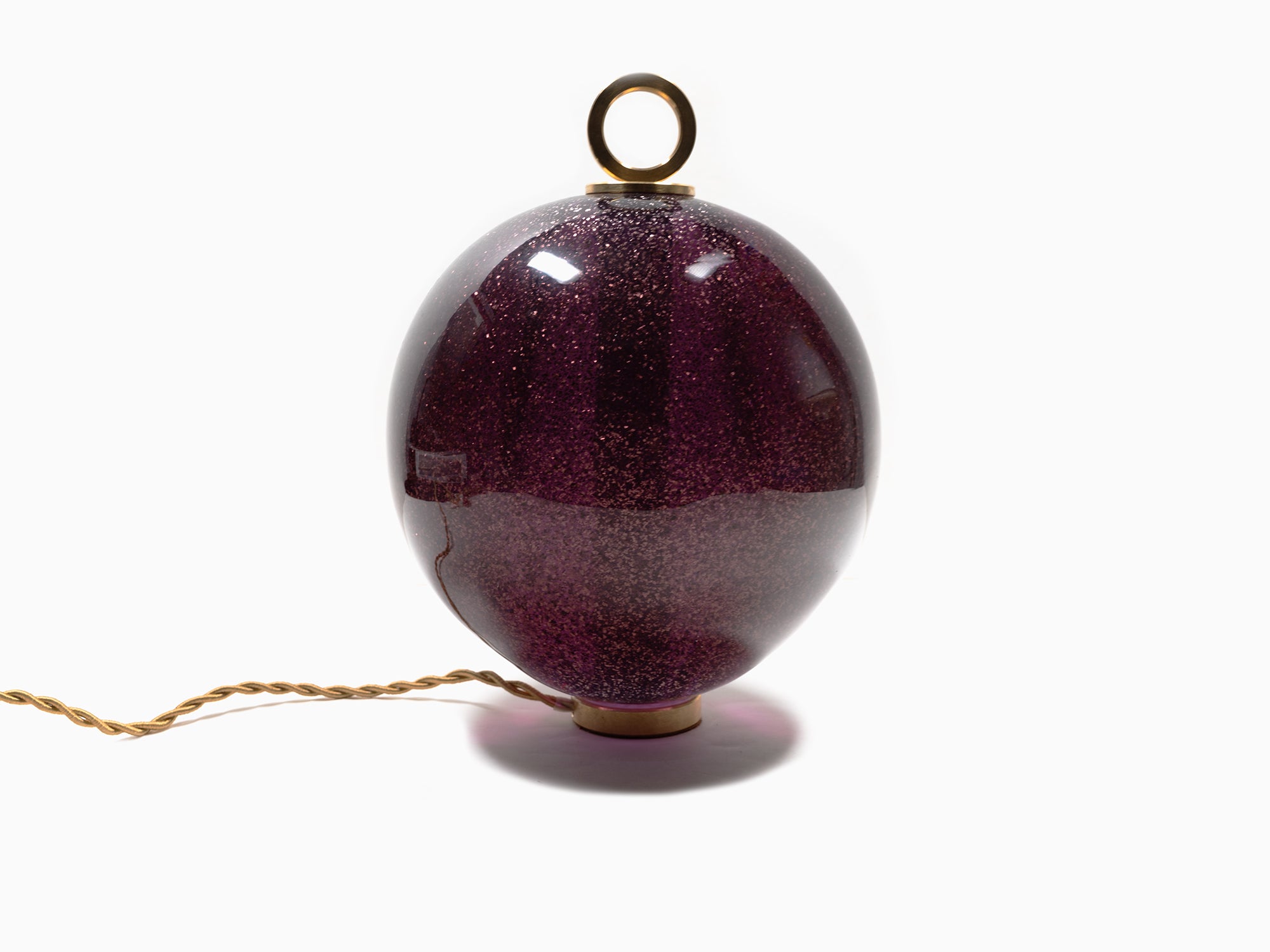 Jean-Michel Othoniel - Lampe perle Alessandrita-Améthyste Mica 18cm (23EN109)