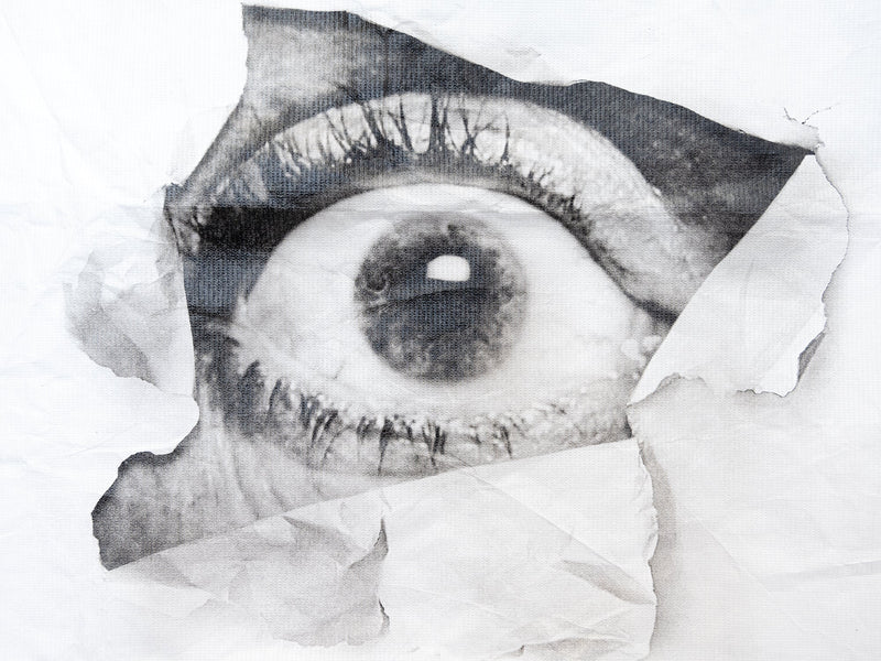 JR - Oeil Froissé (Wrinkled Eye) Tyvek Tote Bag