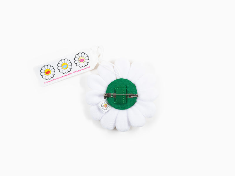 Takashi Murakami - Flower Plush Key Chain - White & Yellow