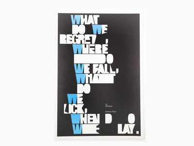 Federico Pepe - What do we regret, where do we fall, what do we lick, when do we lay