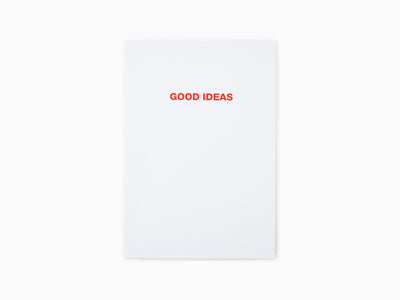 Marina Abramovic - Bad Ideas / Good Ideas Notebook