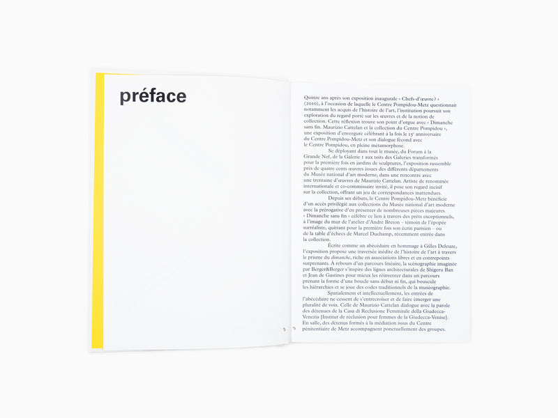 Maurizio Cattelan - Dimanche sans fin (catalogue Centre Pompidou Metz)