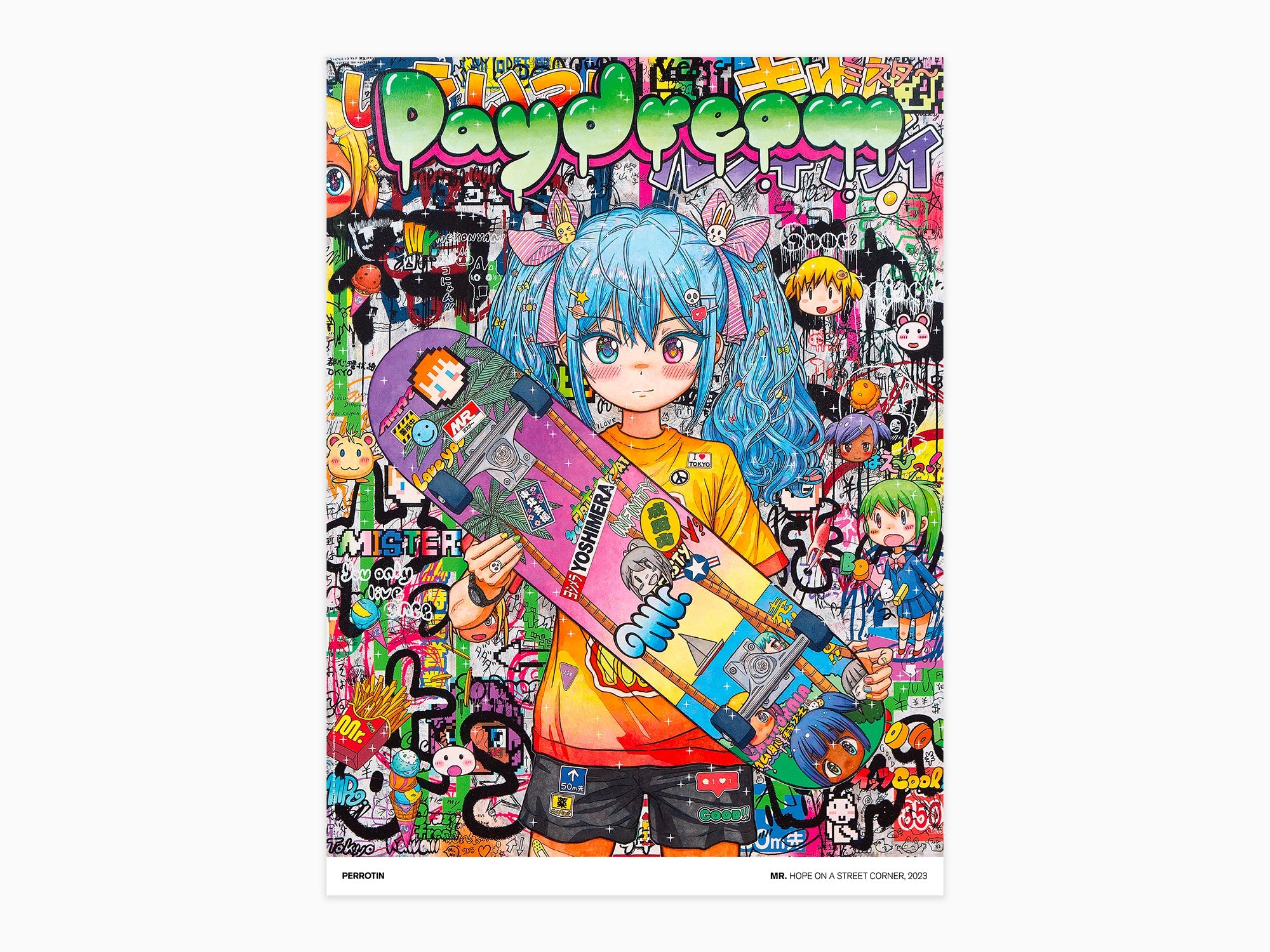 Mr. - Hope on a street corner, 2023 (signed poster)