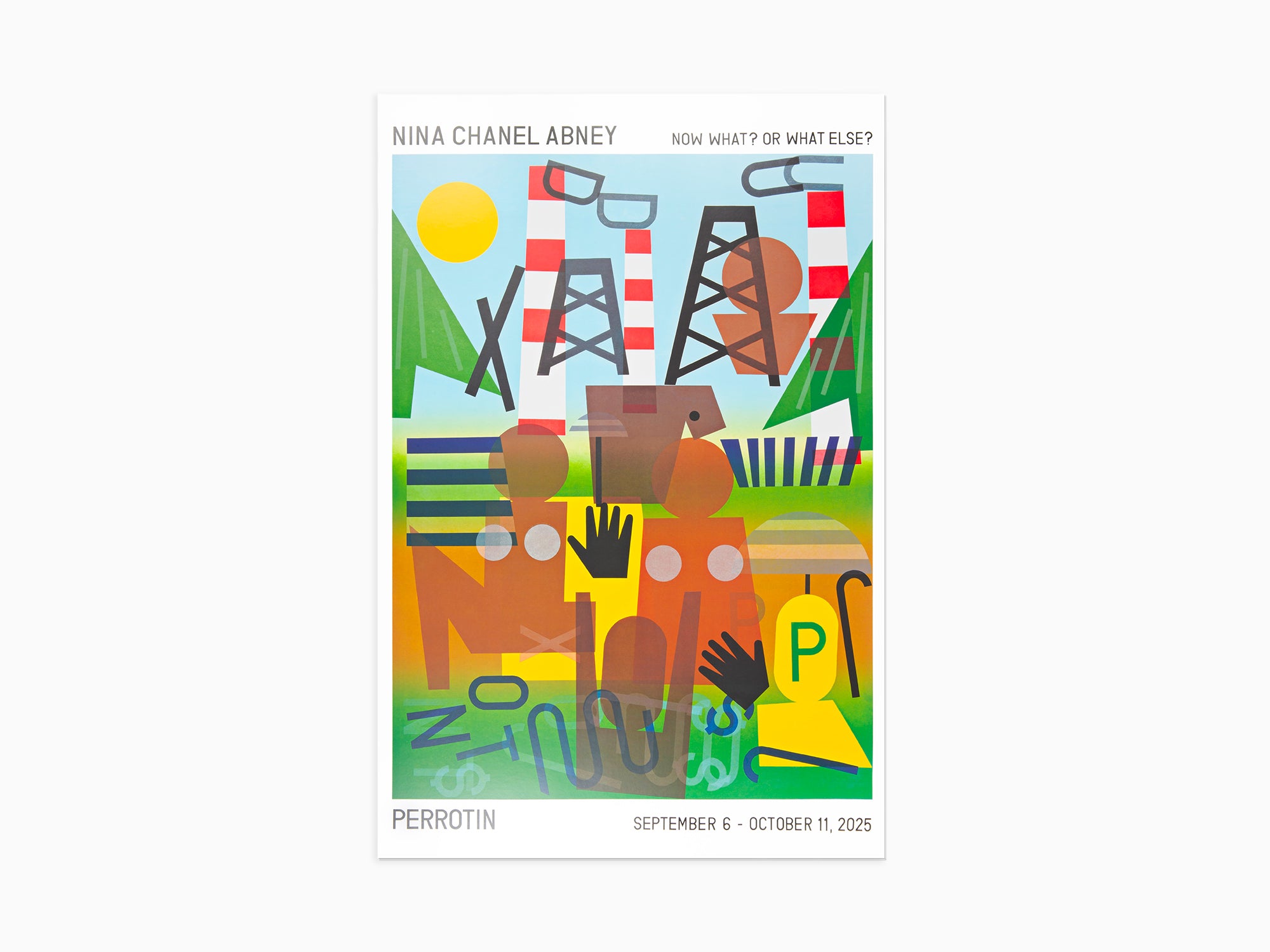 Nina Chanel Abney - NOW WHAT? OR WHAT ELSE? POSTER (standard poster)