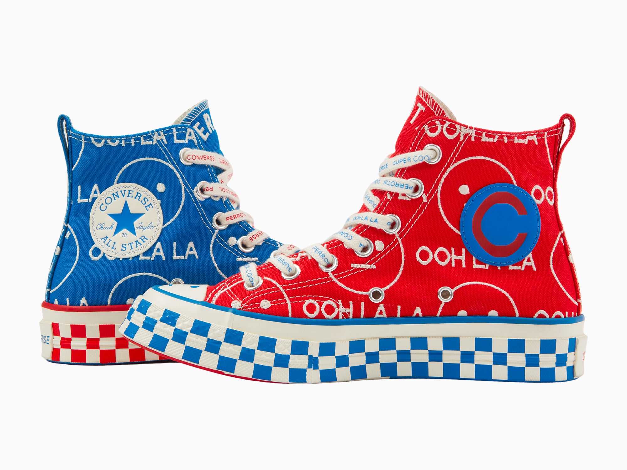 NINA CHANEL ABNEY X CONVERSE CHUCK 70 (RED/BLUE)