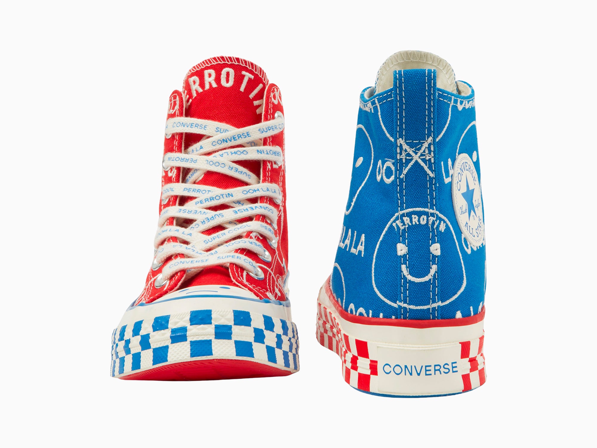 NINA CHANEL ABNEY X CONVERSE CHUCK 70 (RED/BLUE)