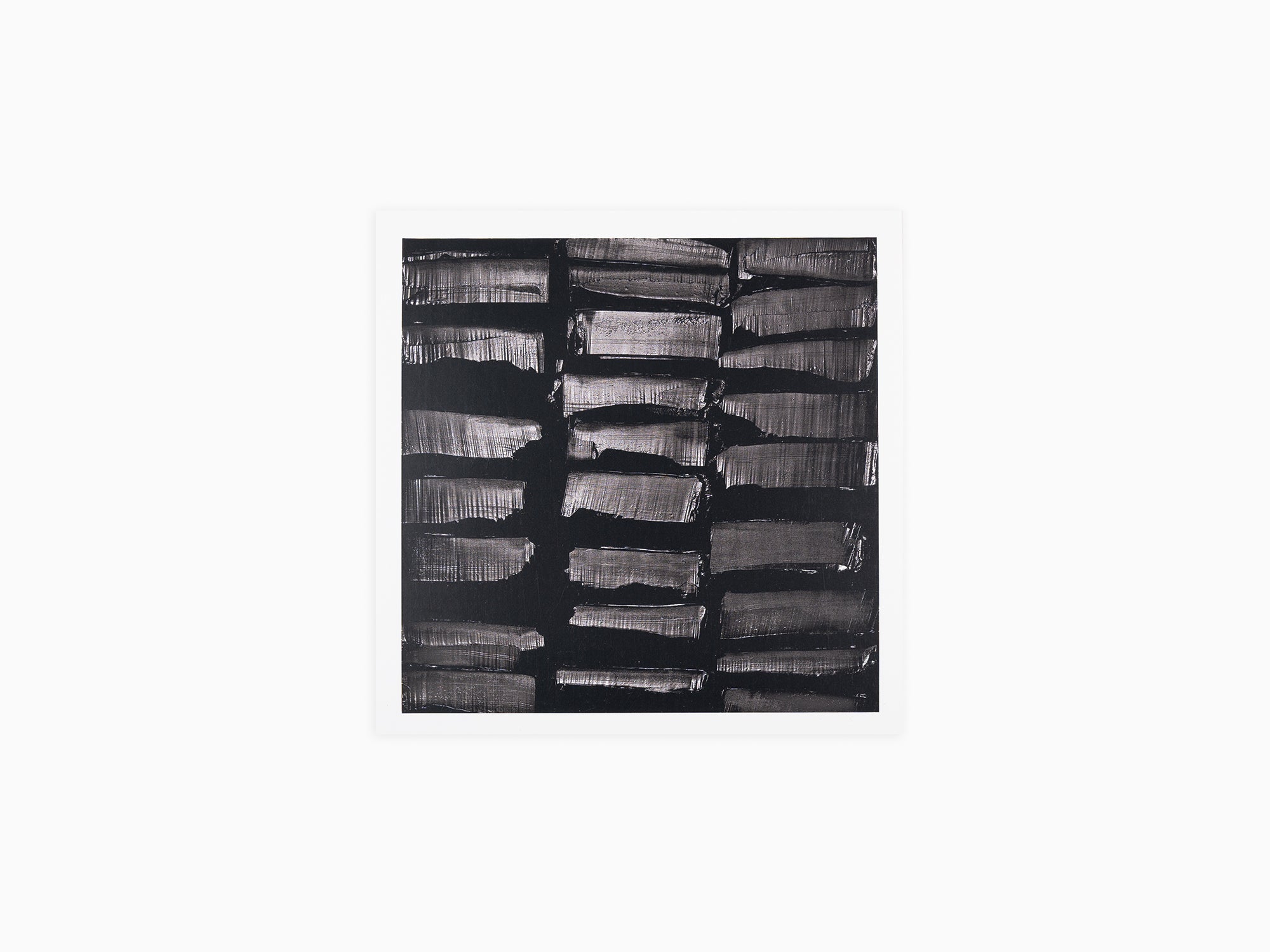 Pierre Soulages - « Peinture 130 x 130 cm, 29 juillet 2012 » Carte postale