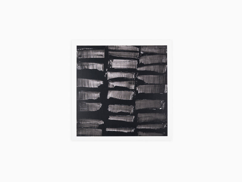 Pierre Soulages - « Peinture 130 x 130 cm, 29 juillet 2012 » Carte postale