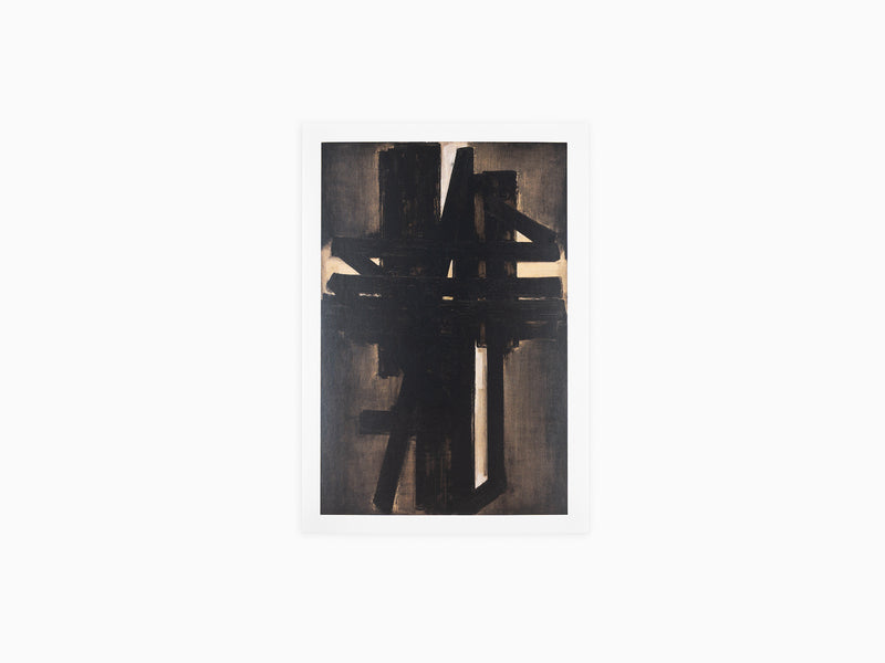 Pierre Soulages - « Peinture 195 x 130 cm, mai 1953 » Carte postale