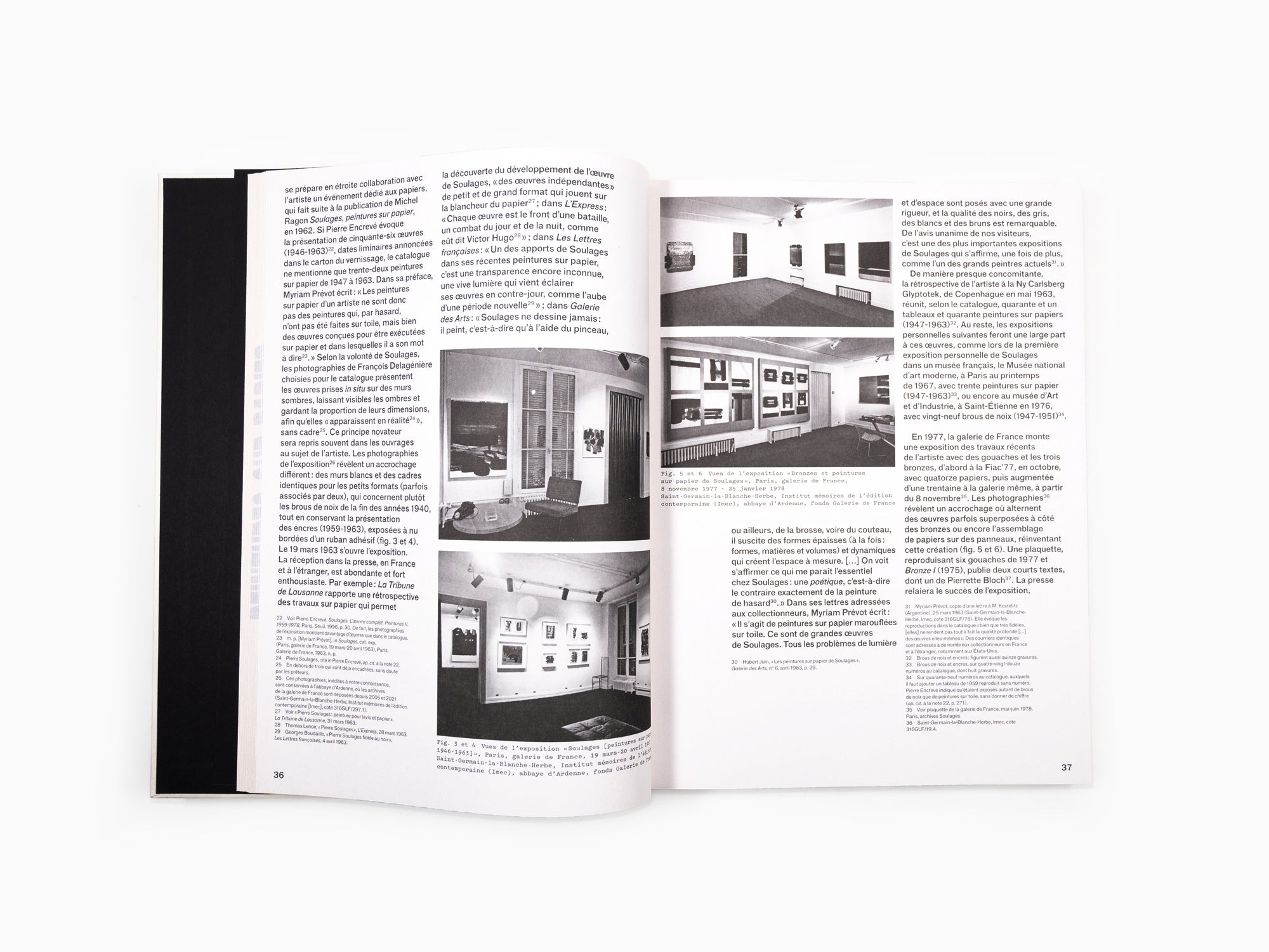 Pierre Soulages - Une autre lumière, peintures sur papier