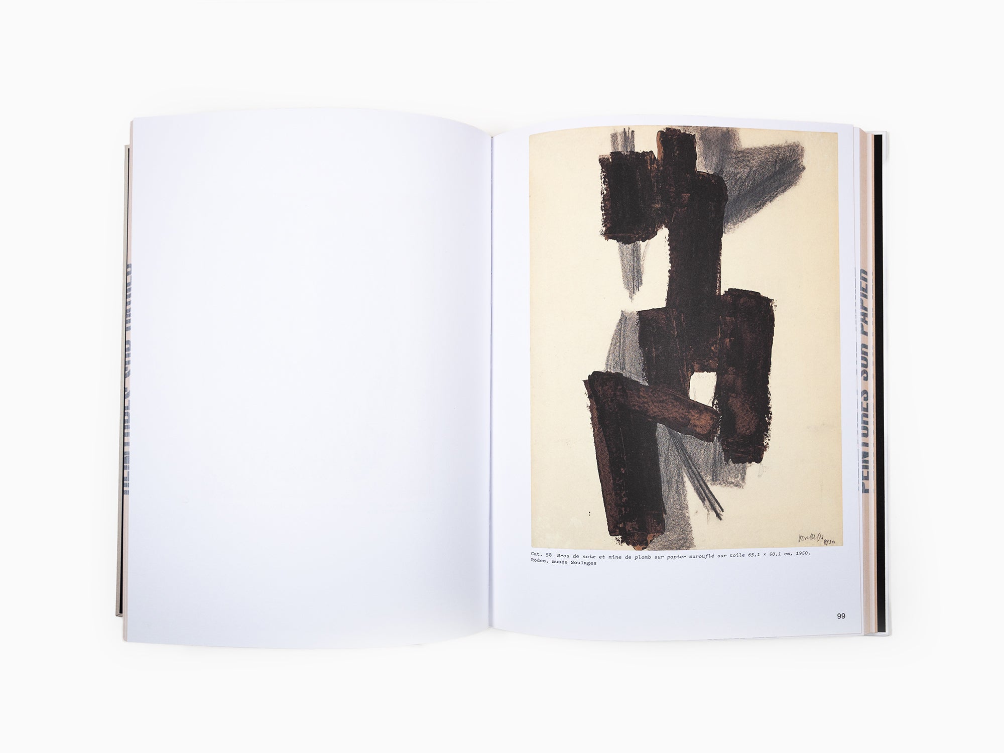 Pierre Soulages - Une autre lumière, peintures sur papier