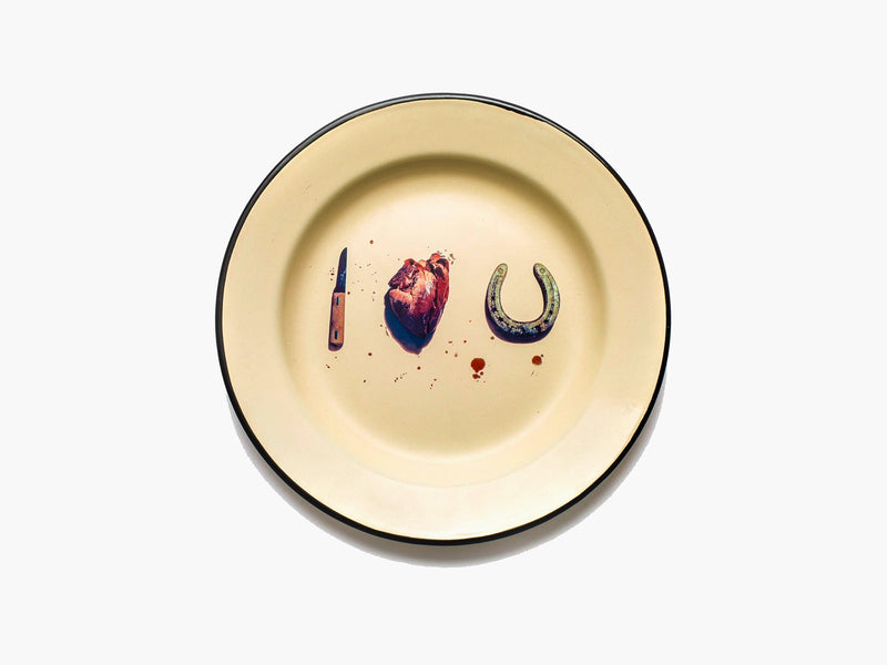 Seletti wears Toiletpaper - Enamel Plate - I love you