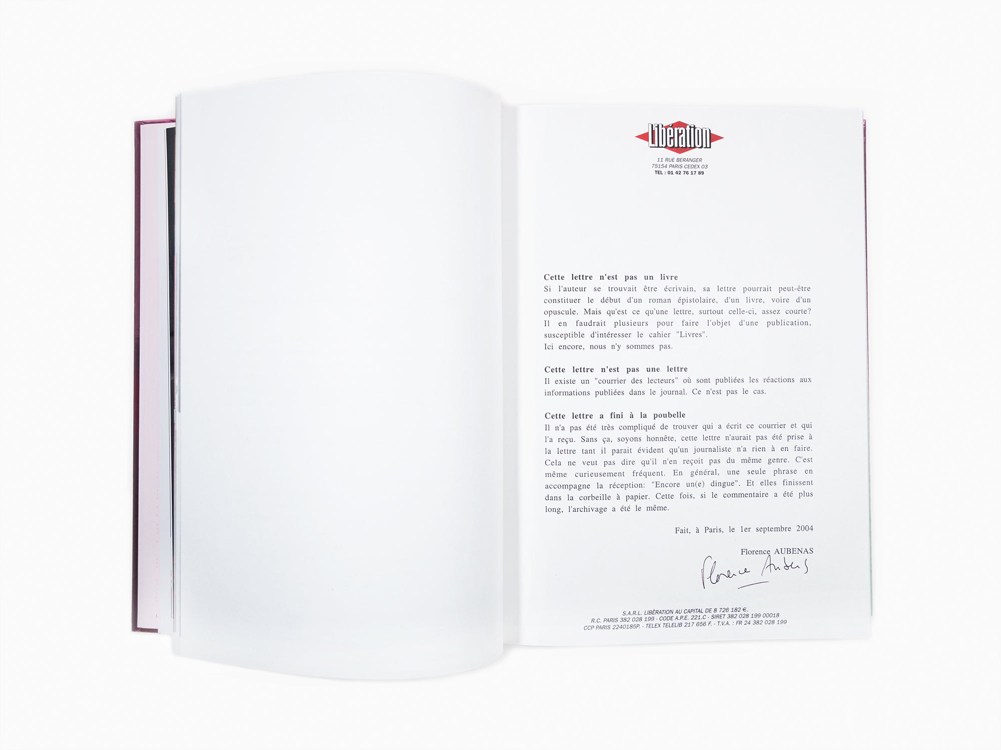 Sophie Calle - Prenez soin de vous