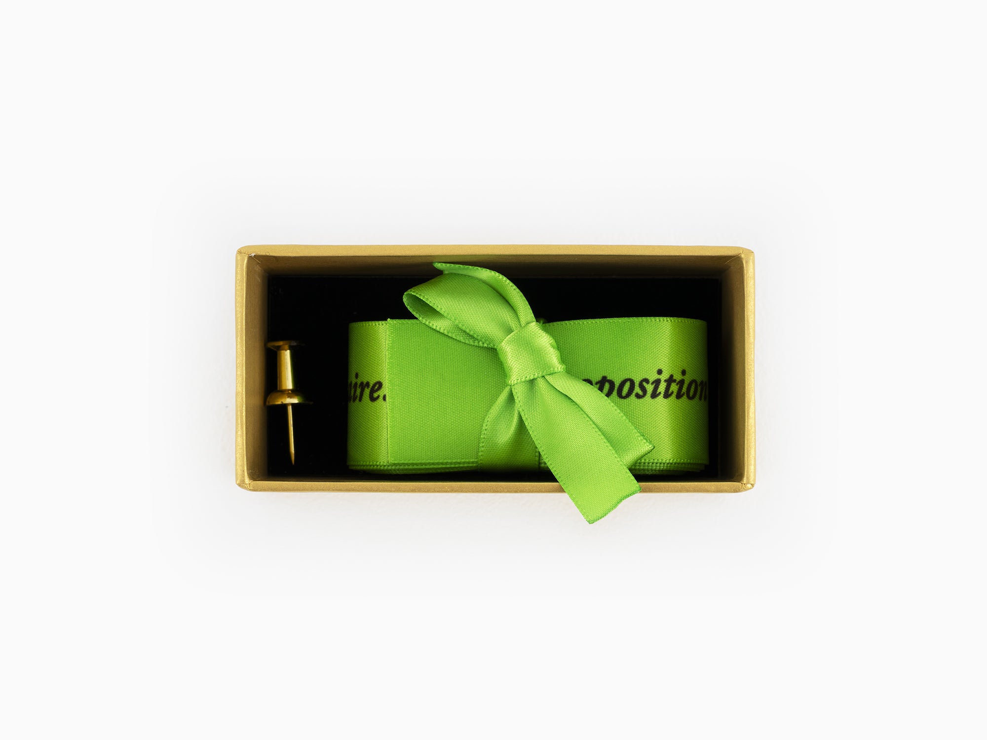 Sophie Calle - "Proposition pour un rituel d'anniversaire" ribbon - Kiwi Green