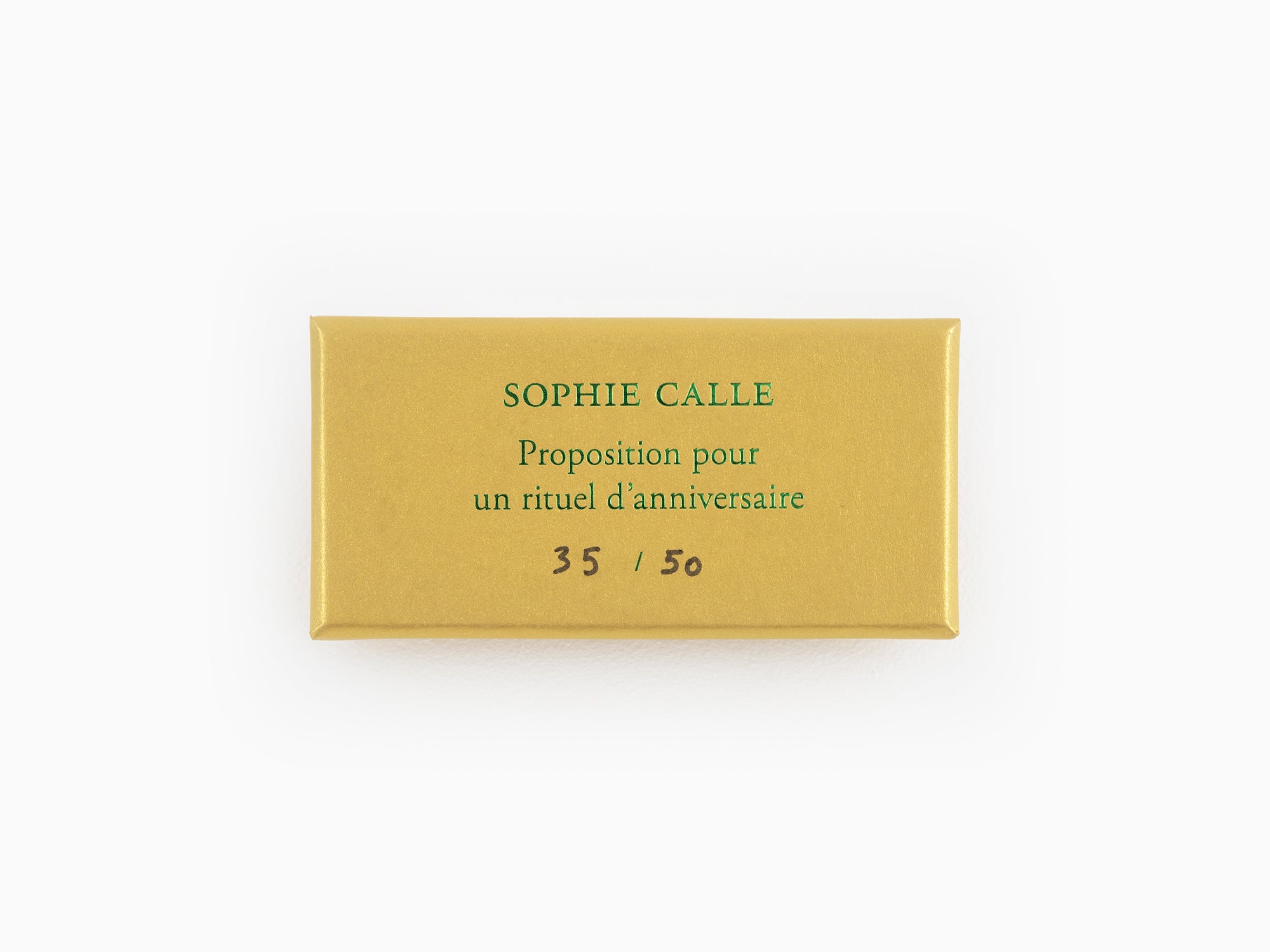 Sophie Calle - "Proposition pour un rituel d'anniversaire" ribbon - Kiwi Green