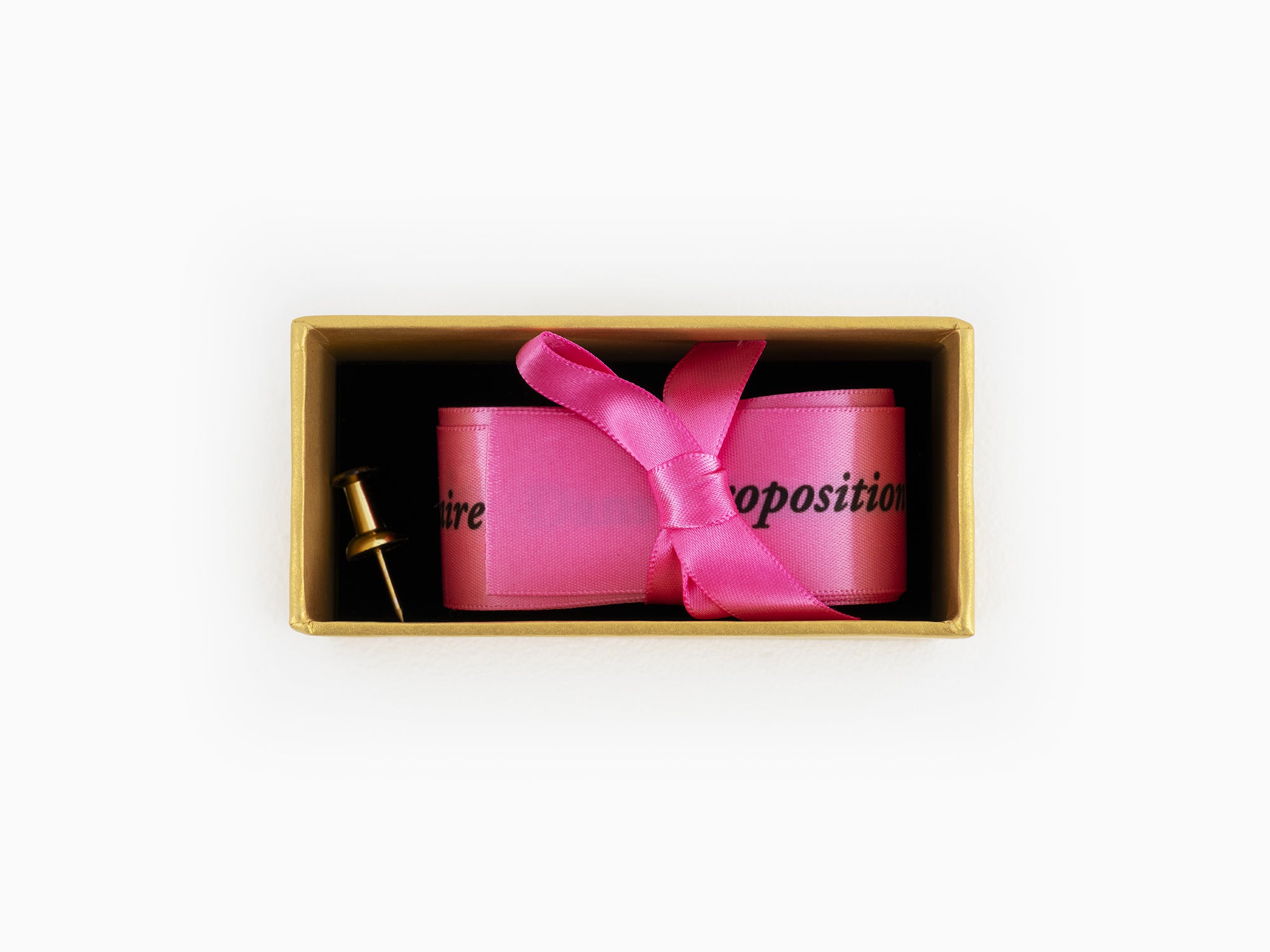 Sophie Calle - "Proposition pour un rituel d'anniversaire" ribbon - Lipstick Pink