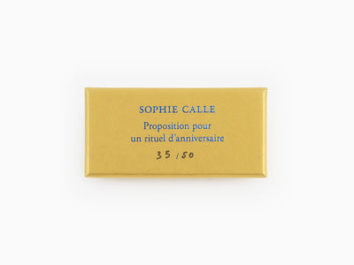 Sophie Calle - "Proposition pour un rituel d'anniversaire" ribbon - Ocean Blue