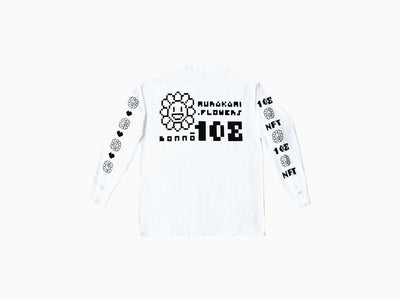 Takashi Murakami - 108 Bonno MURAKAMI.FLOWERS Long sleeve Tee White