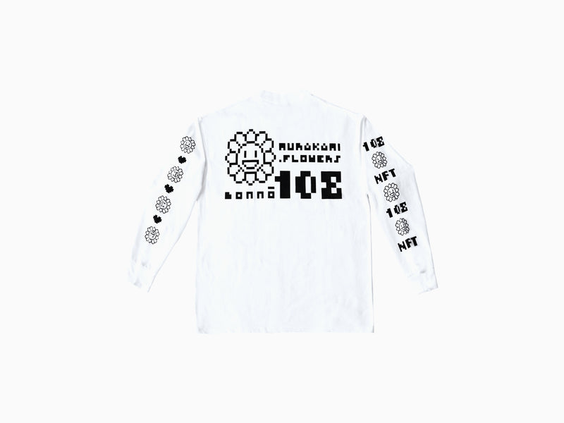 Takashi Murakami - 108 Bonno MURAKAMI.FLOWERS Long sleeve Tee White