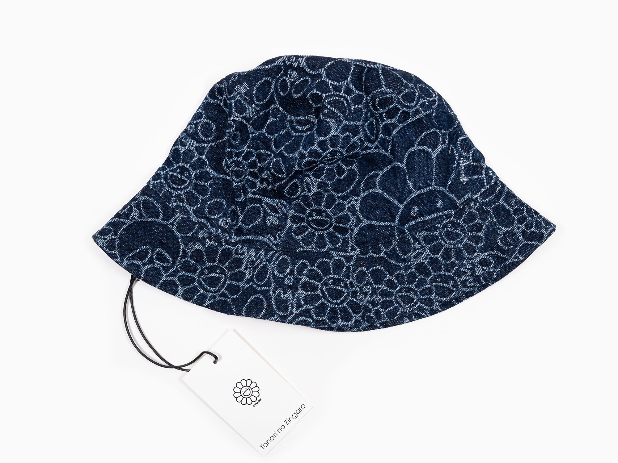Takashi Murakami - Flowers and Skulls Jacquard Denim Bucket Hat