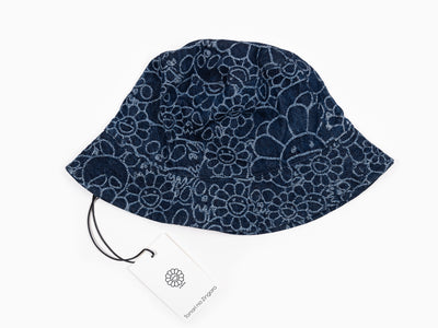 Takashi Murakami - Flowers and Skulls Jacquard Denim Bucket Hat